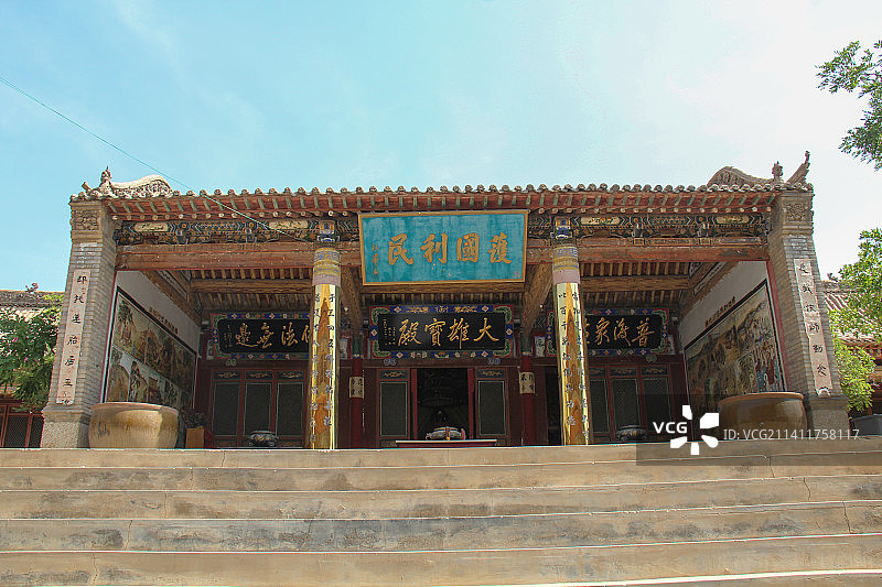 宁夏银川甘露寺：大雄宝殿图片素材