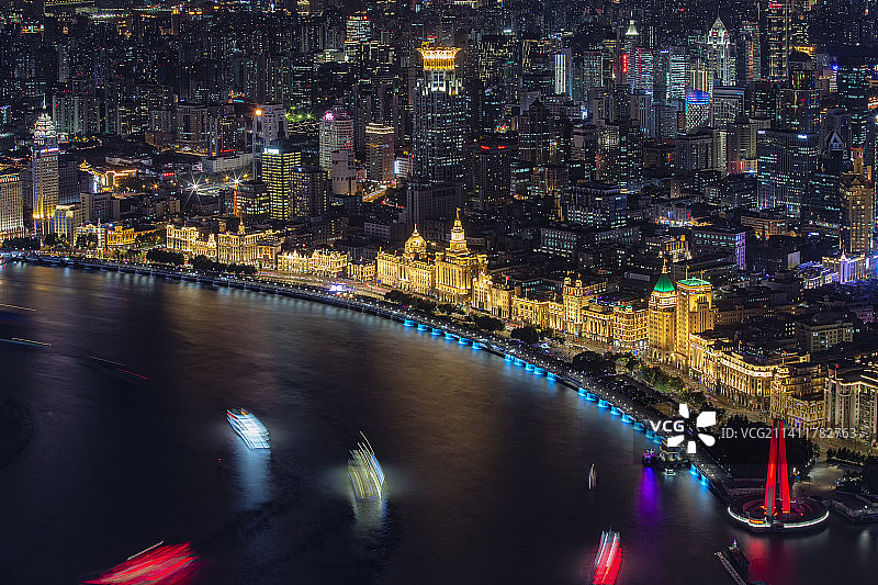 上海外滩夜景图片素材
