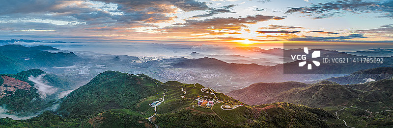 长龙茶山图片素材