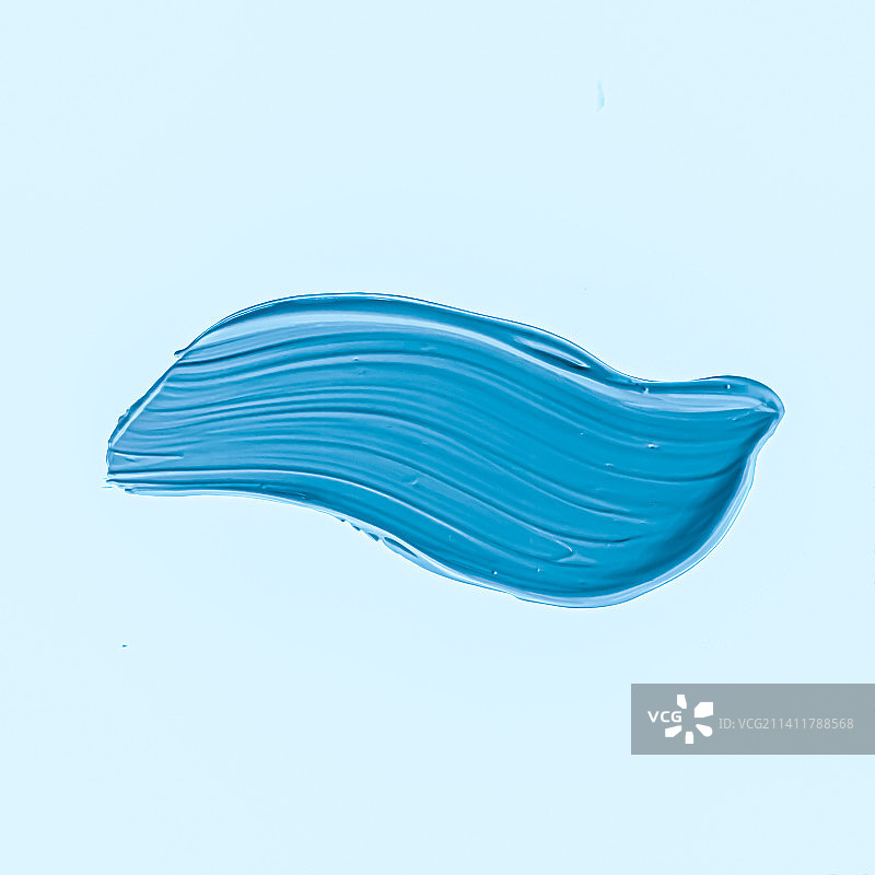 蓝色笔触或化妆污迹特写，美容化妆品图片素材