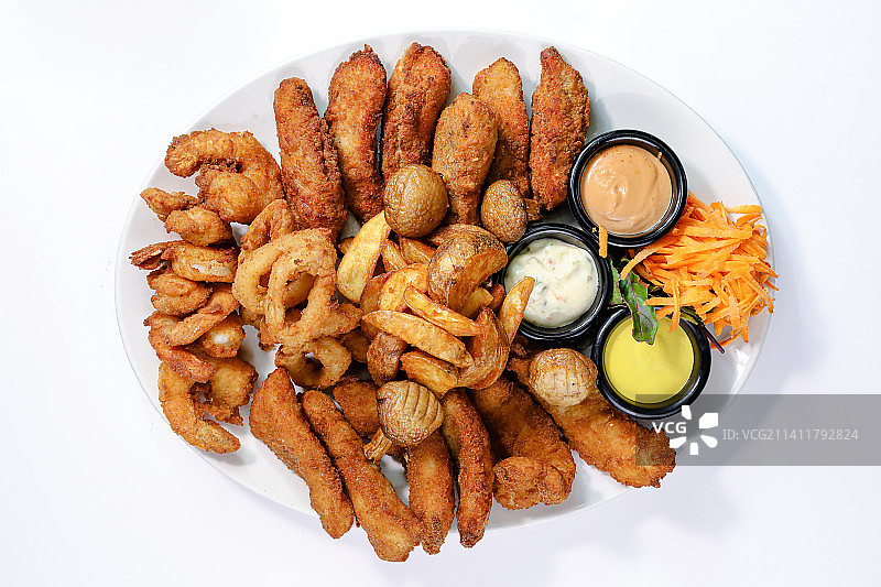 约旦白色背景美食高角度视图图片素材