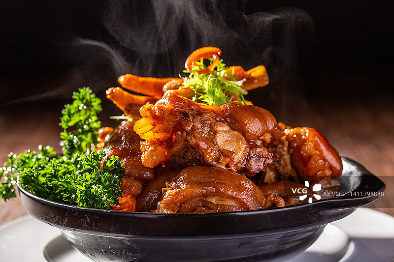 红烧猪蹄美食图片素材
