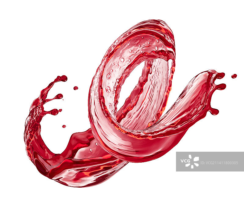 白色背景上的浆果汁飞溅图片素材