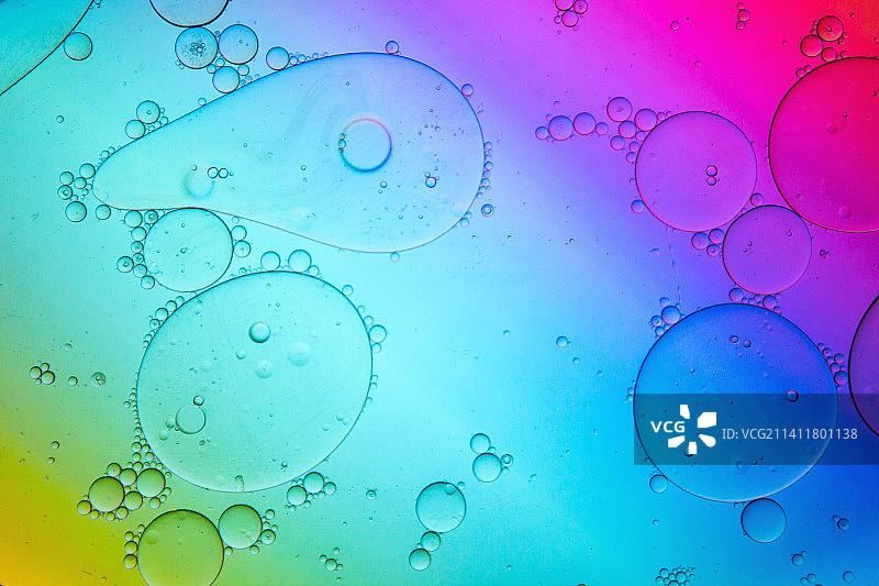各种油滴的彩色抽象背景，西班牙兰萨罗特岛图片素材