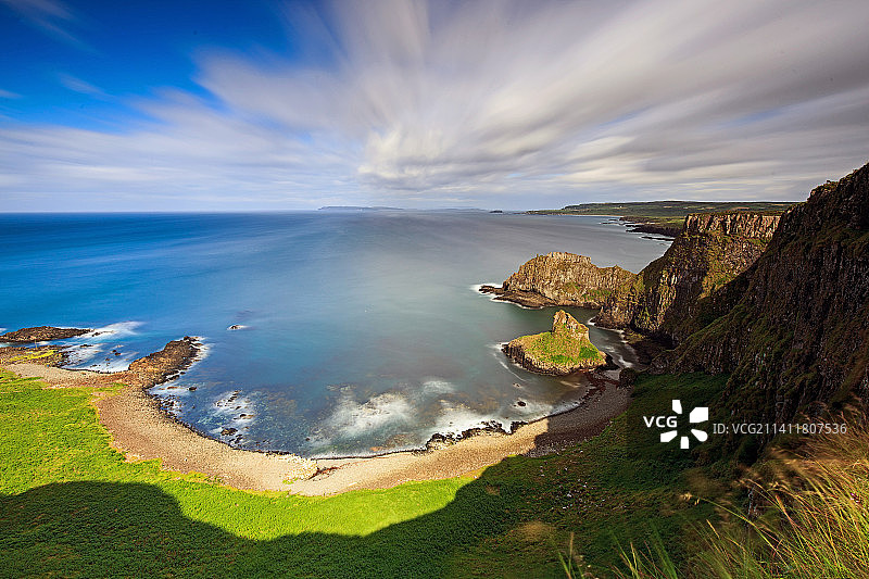 英国布什米尔斯海景全景图片素材