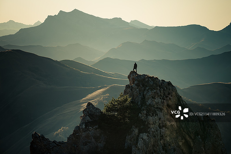 俄罗斯车臣共和国山区风光图片素材