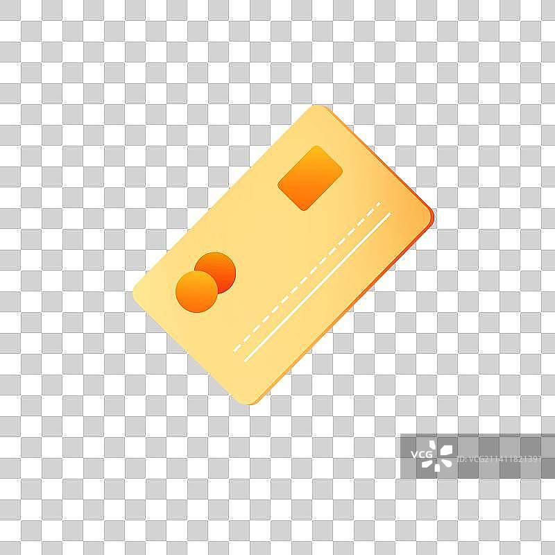 卡通银行卡元素插画图片素材