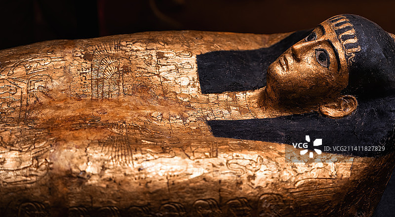 古埃及木乃伊金箔神话图片素材