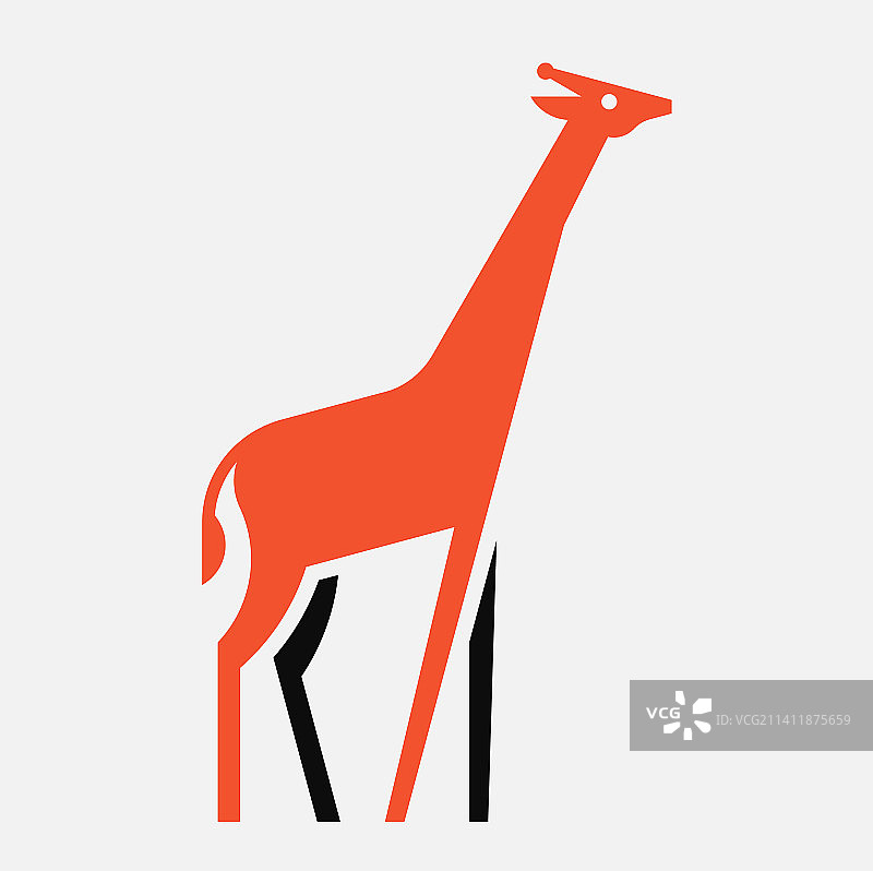 长颈鹿标志图片素材