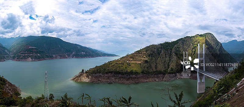 格巧高速双河大桥全景图片素材