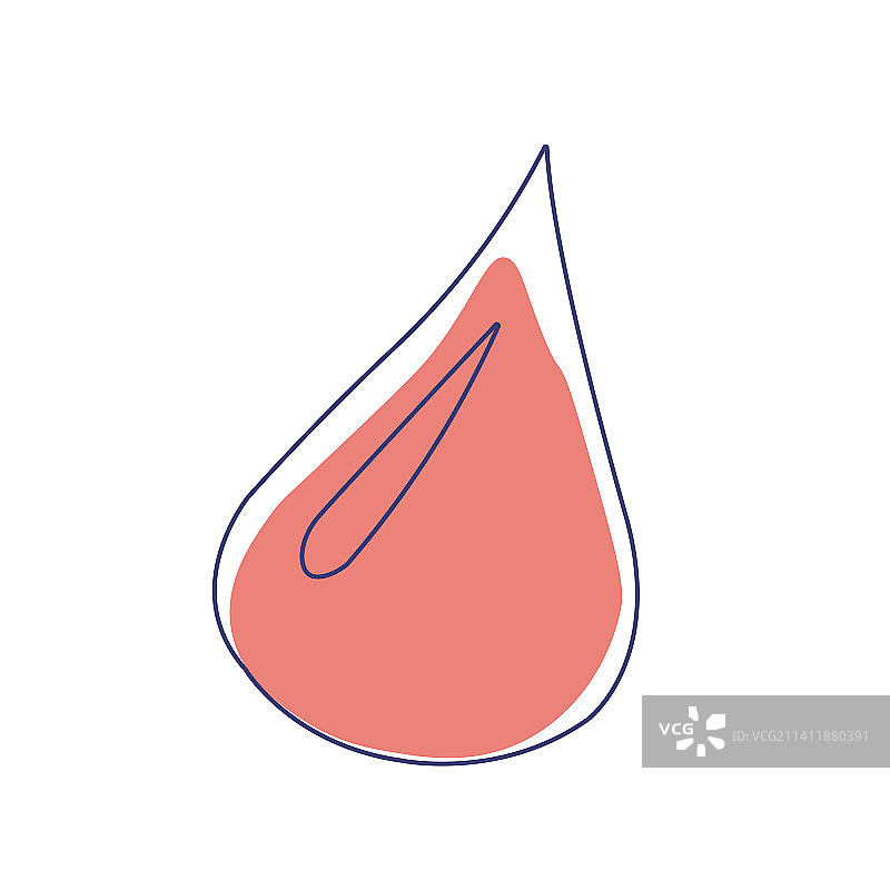 卡通风格的血滴图片素材