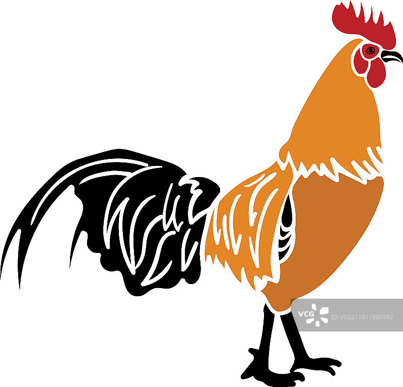 公鸡SVG文件鸡SVG公鸡剪贴画图片素材
