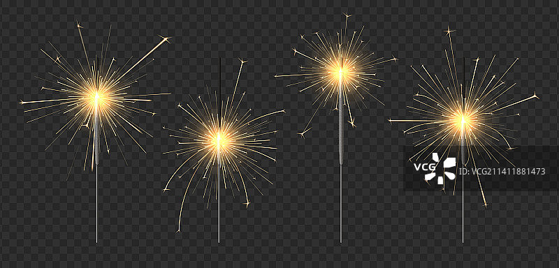 冬季新年烟花蜡烛图片素材