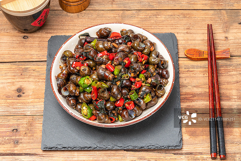 炒田螺菜品美食口味嗦螺图片素材