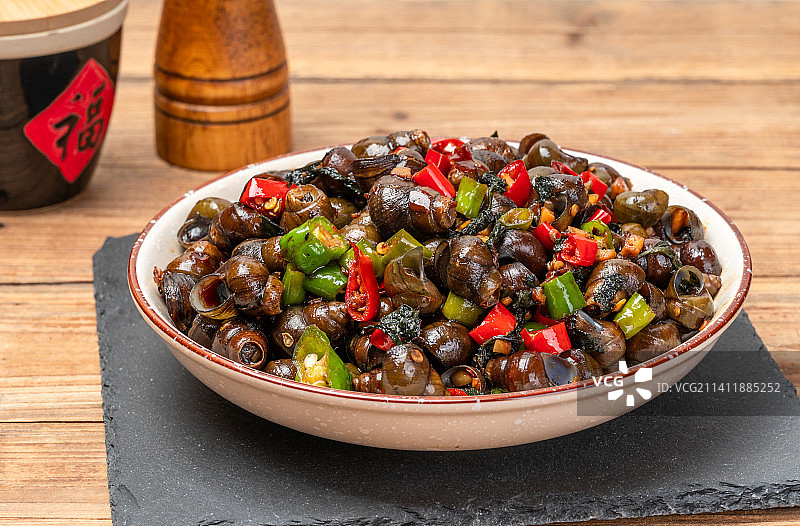 炒田螺菜品美食口味嗦螺图片素材