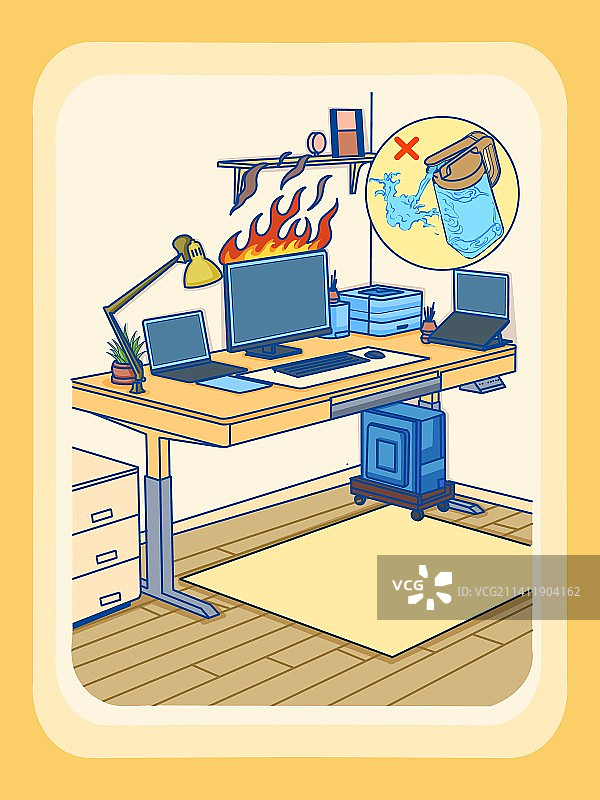 冬季用电安全图片素材