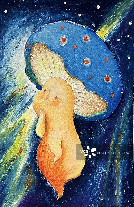 蘑菇拟人系列-春雷图片素材