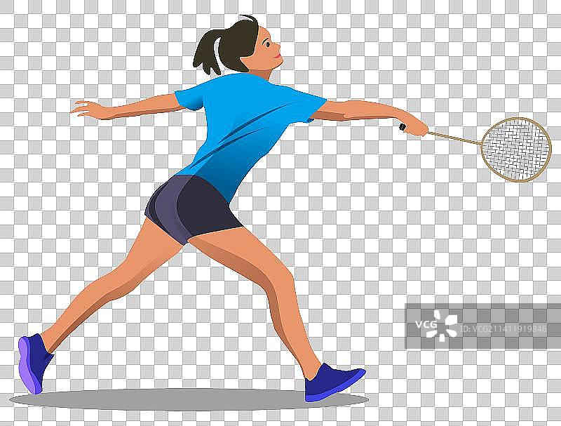 羽毛球女子2图片素材