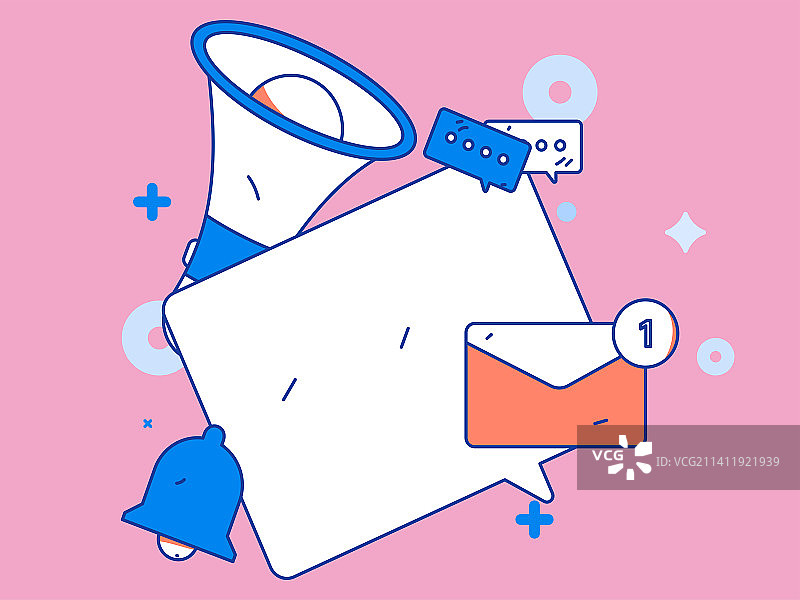 公告模板矢量创意扁平插画图片素材
