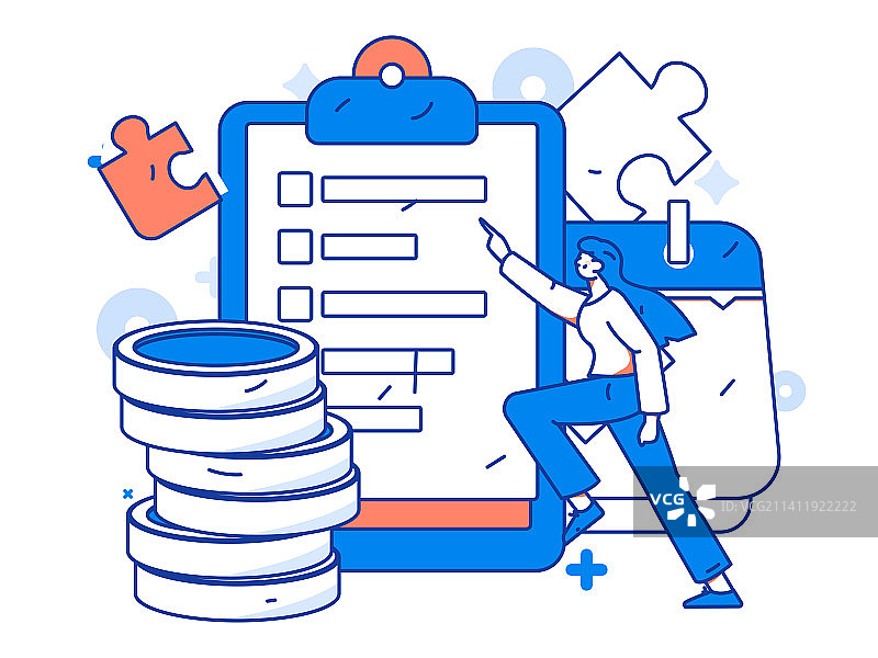 邀请好友进行测评调查扁平矢量概念运营插画图片素材