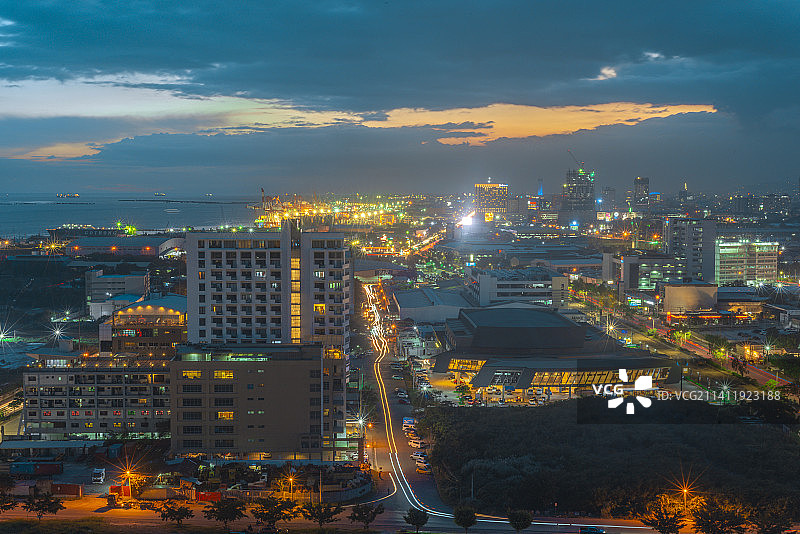菲律宾宿务夜景图片素材