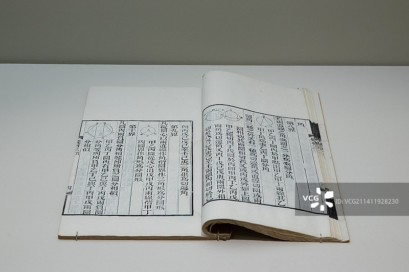 北京中国国家博物馆《几何原本》(清刻本)清代图片素材