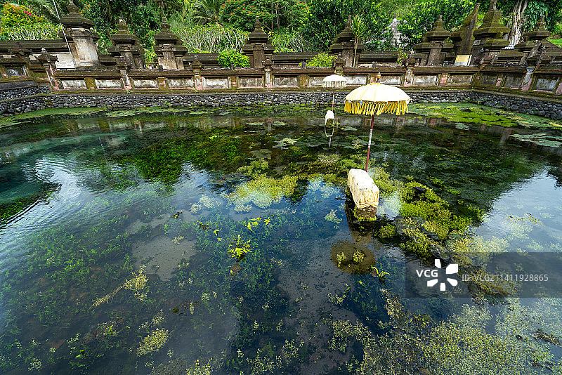 印尼巴厘岛圣泉寺美丽景色图片素材
