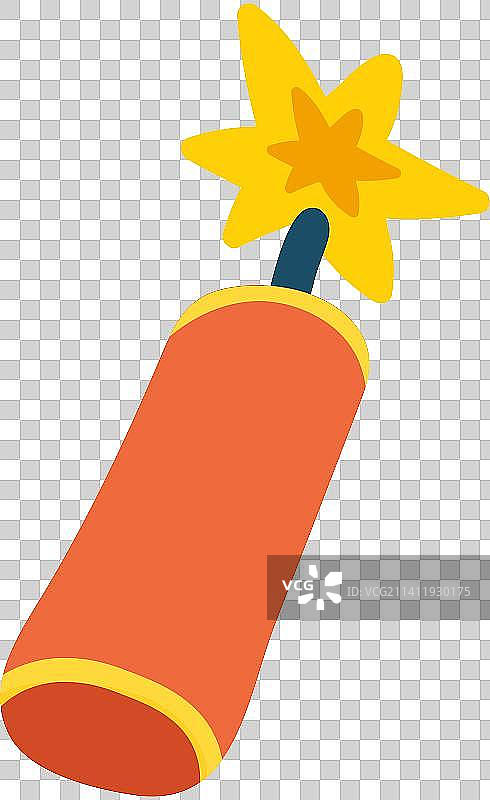 Lit Chinese New Year Firecracker图片素材