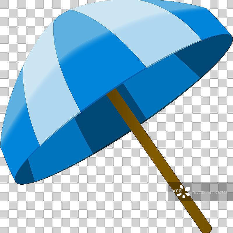 蓝色海滩遮阳伞图片素材