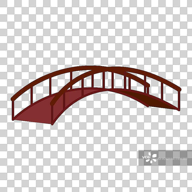 棕色木桥图片素材