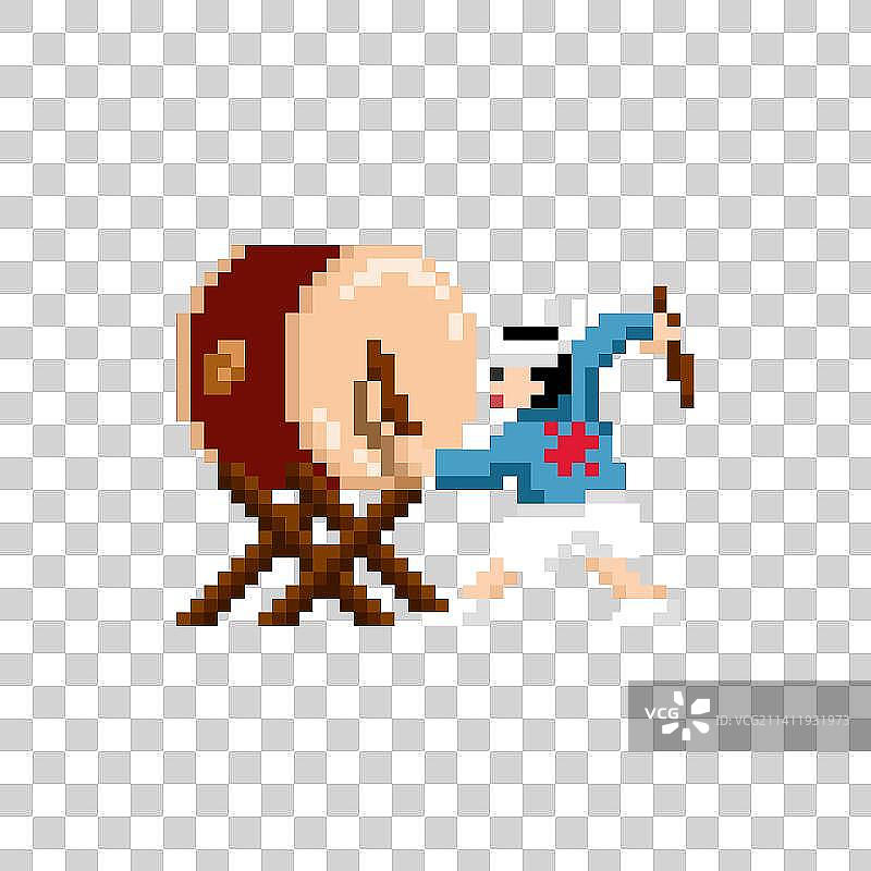 像素人演奏日本太鼓图片素材