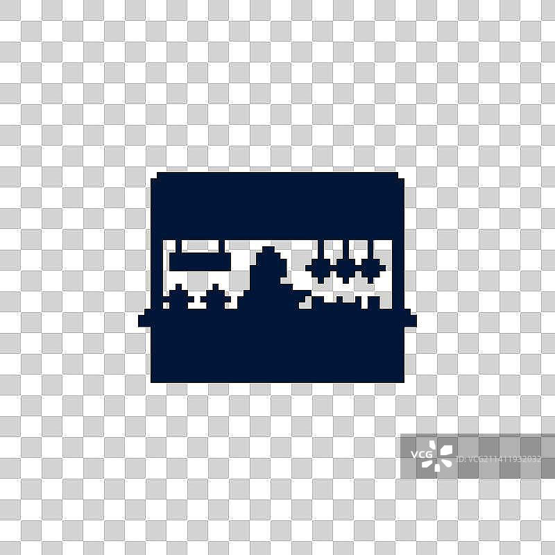 Pixel Vendor Silhouette图片素材