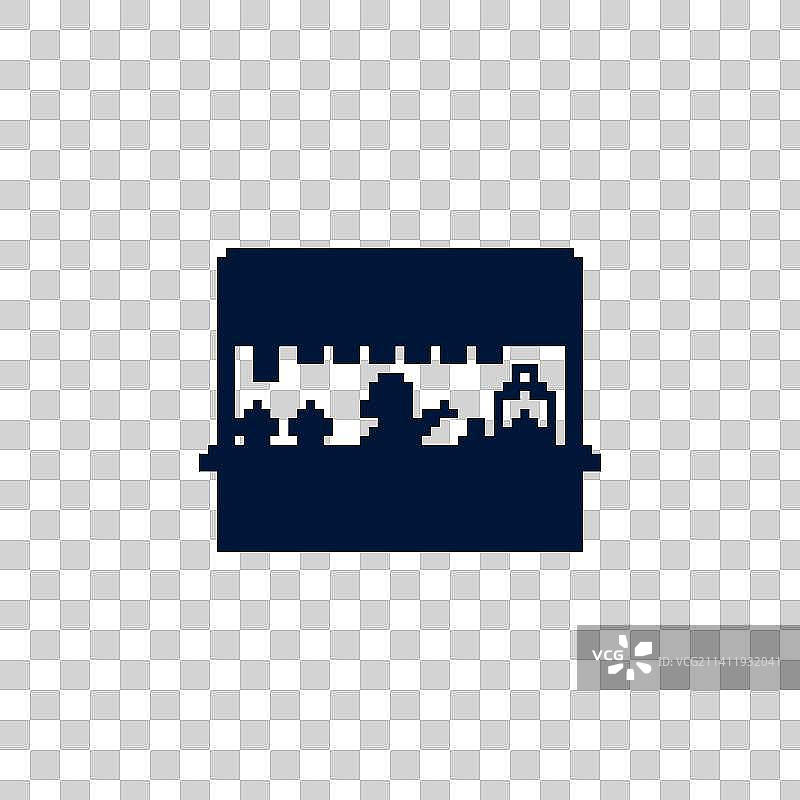 Pixel Vendor Silhouette图片素材