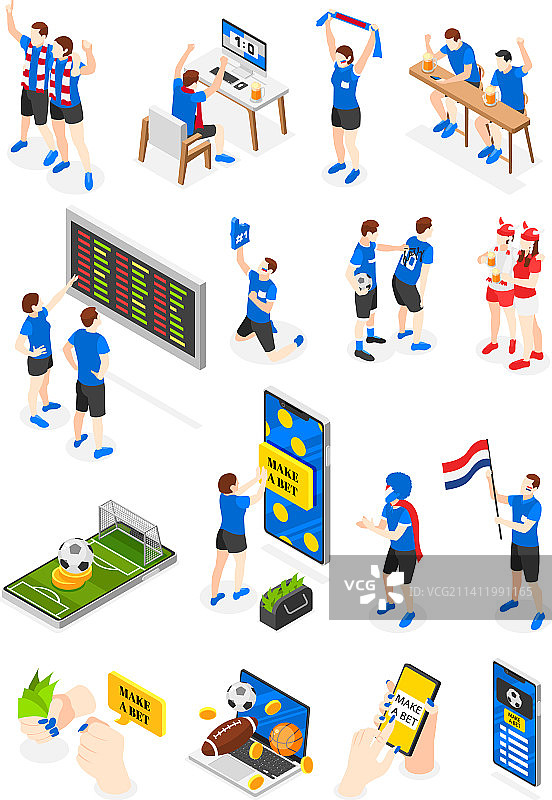 体育博彩2.5D图标图片素材