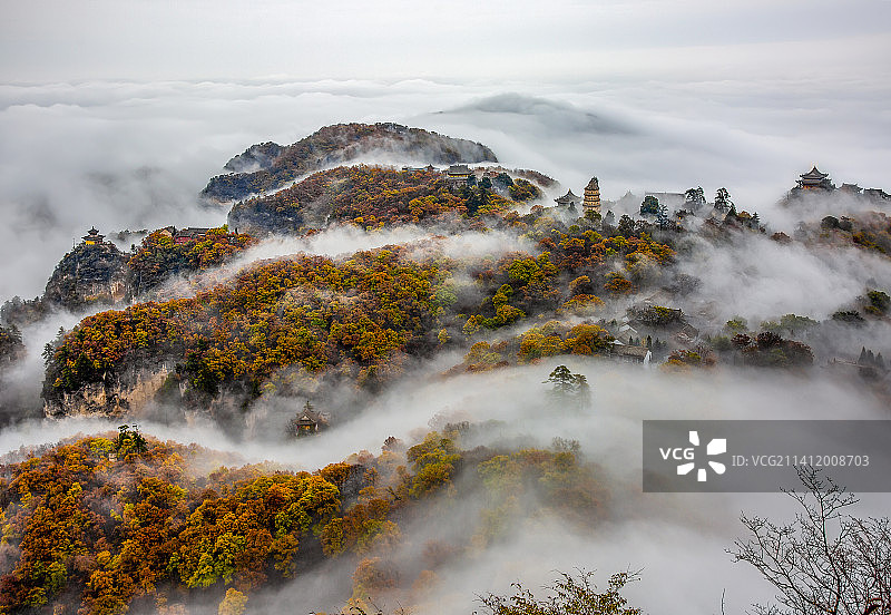 崆峒山秋韵图片素材