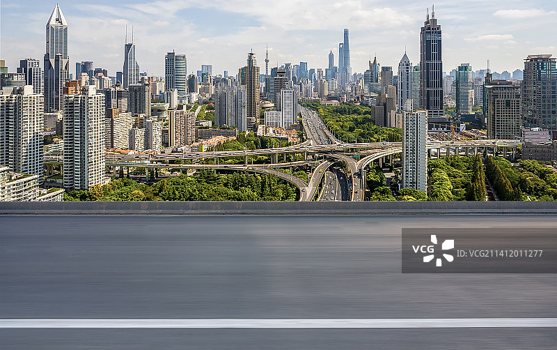 上海地标建筑汽车广告背景图图片素材