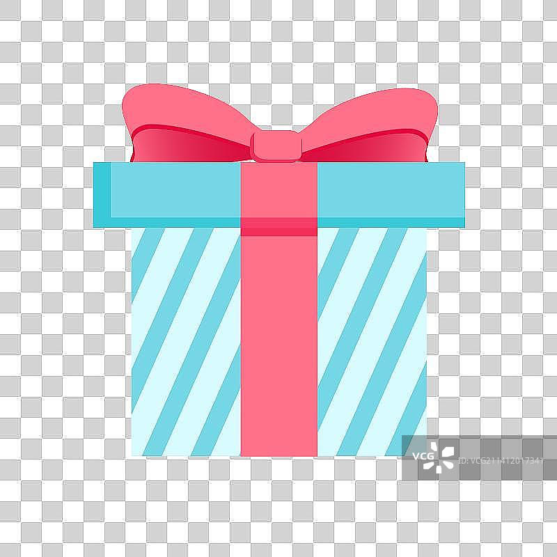 卡通可爱的圣诞礼物盒子矢量插图元素图片素材