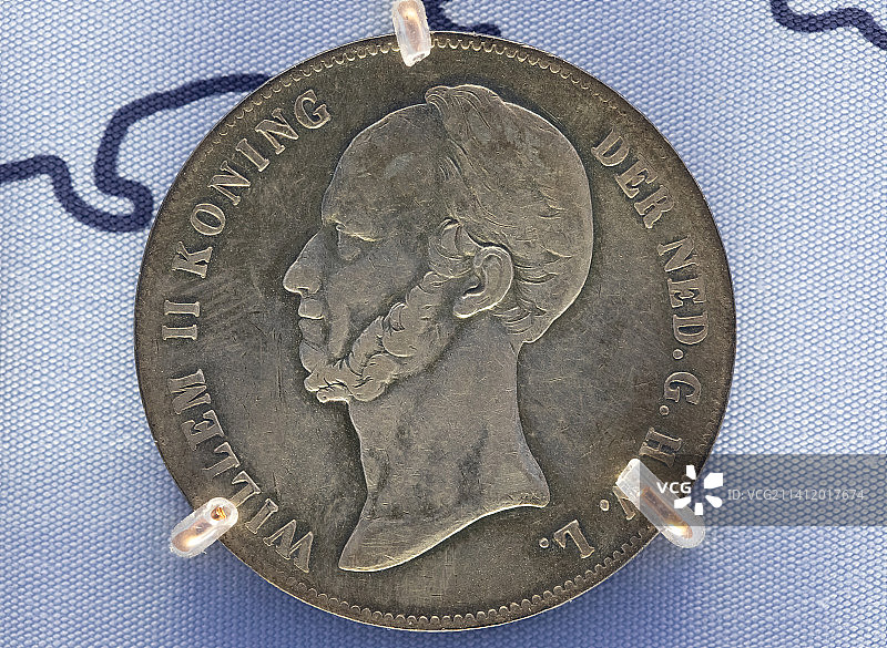 北京中国国家博物馆荷兰银币1848年图片素材