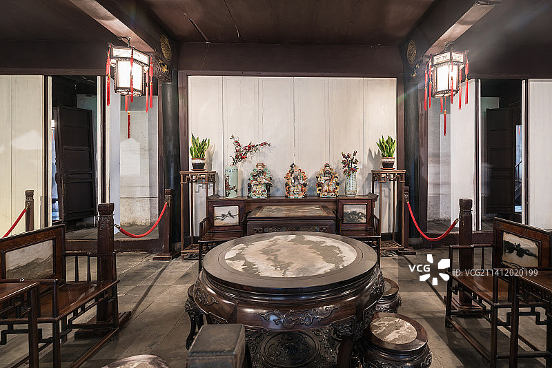 周庄古镇沈厅图片素材