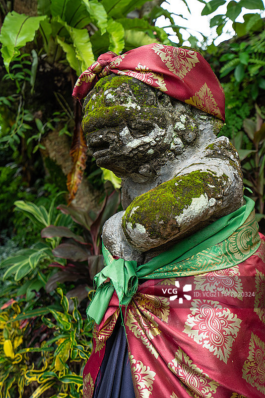 巴厘岛乌布皇宫精美石雕神像（Ubud Palace）图片素材