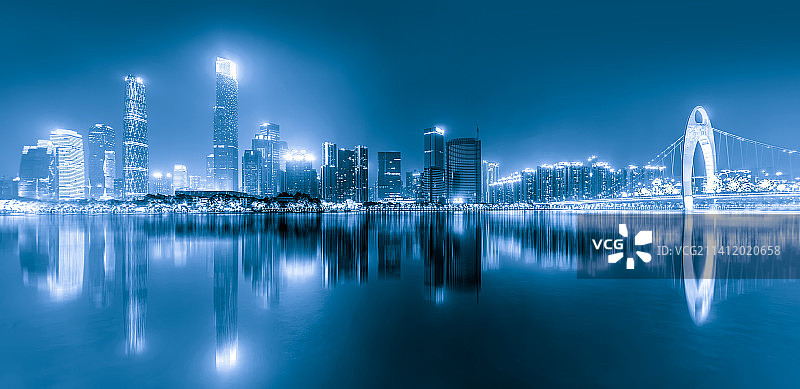 广州天河区城市天际线图片素材
