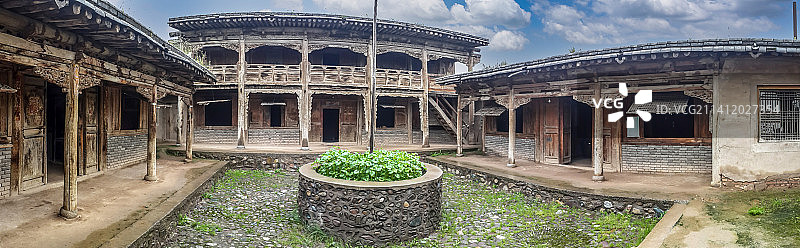 青海省海东市互助土族自治县西部土族民俗文化村：土族故土园图片素材