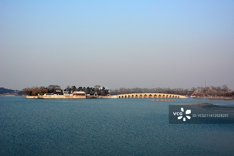 颐和园十七孔桥图片素材