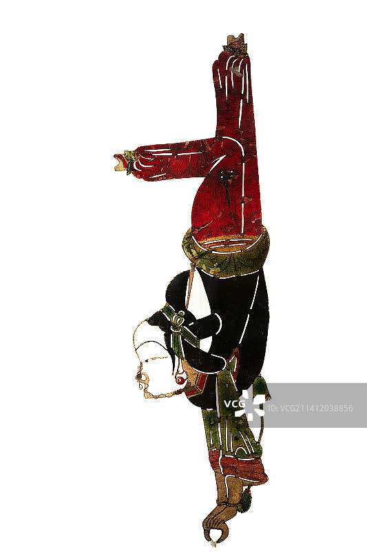 成都中国皮影博物馆藏女性皮影模型图片素材