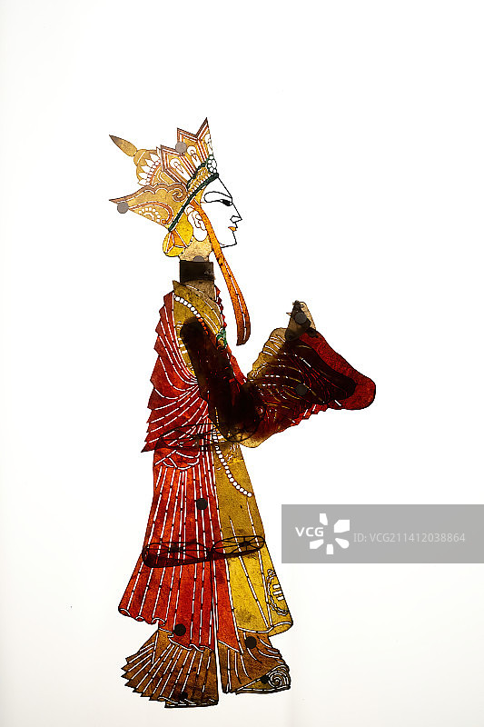 成都中国皮影博物馆藏唐僧皮影模型图片素材