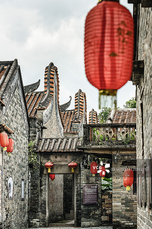 广州花都塱头村图片素材