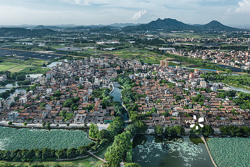 广州花都塱头村图片素材