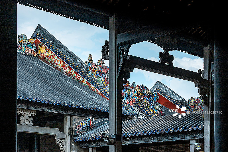 广东佛山顺德陈家祠（沙滘陈氏大宗祠）图片素材