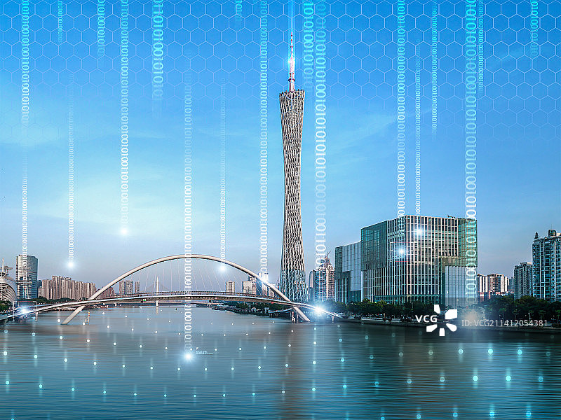 新型智慧城市高效有序数据开放共融共享经济发展开源网络空间前瞻布局基础设施交通能源水利市政数字化升级图片素材