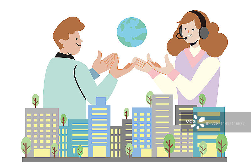 共同创造ESG环境图片素材